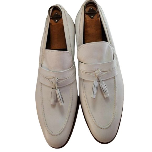 Vintage Allen Edmond White Loafer with Tassel - 11.5 NARROW - Picture 1 of 11